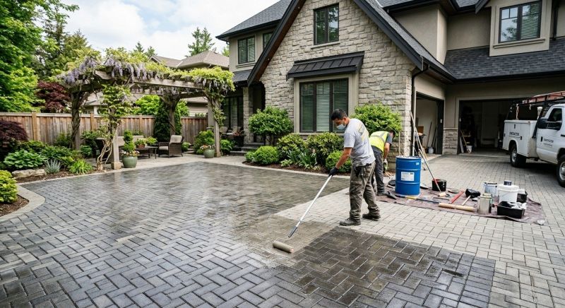Concrete Walkway Sealing in Redmond, WA