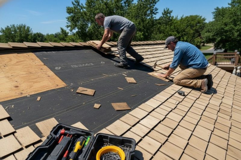 Local Cedar Shake Roof Maintenance pros at work